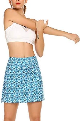Ekouaer Women's Active Performance Skort Lightweight Skirt for Golf Tennis | Built-in Shorts, A Line, High Waisted, Tummy Control, Pickleball, Running, Workout, Sports, Skorts for Woman