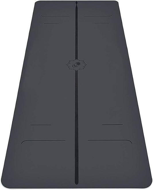 Liforme Evolve Yoga Mat – Free Yoga Bag Included - Patented Alignment System, Warrior-like Grip, Non-slip, Eco-friendly, Sweat-Resistant, Long, Wide, 4.2mm thick mat for comfort