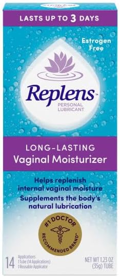 Replens Long-Lasting Vaginal Moisturizer with Reusable Applicator, 14 Count - 4 Pack
