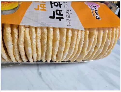 GEUNYEONG BAKESHOP Korean Traditional Freshly Popped Rice Cakes, Original(120g), Sweet Pumpkin(100g), and Purple Sweet Potato(100g) (3 Pack, Sweet Pumpkin)