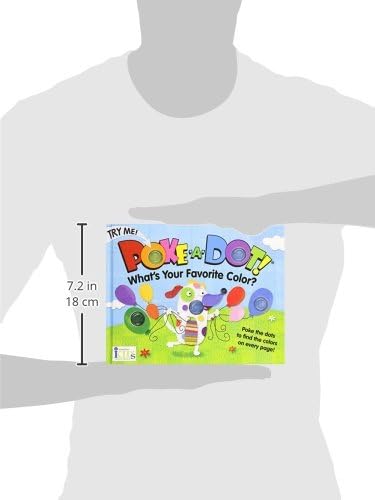Melissa & Doug Poke-a-Dot! What’s Your Favorite Color? Interactive Children's Board Book with Buttons to Pop, Educational Sensory Toy for Toddlers & Preschoolers Ages 3+ - FSC Certified