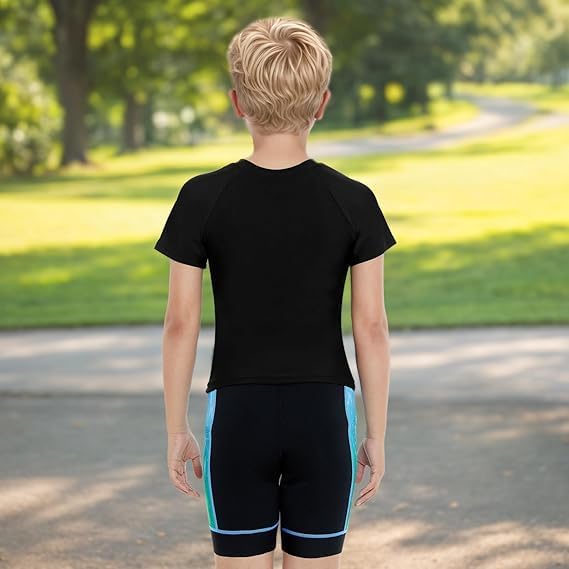 Gogokids Boys Girls 3D Padded Bike Shorts Kids Cycling Shorts Biking Shorts Sports Pants with Pockets for Mountain Road