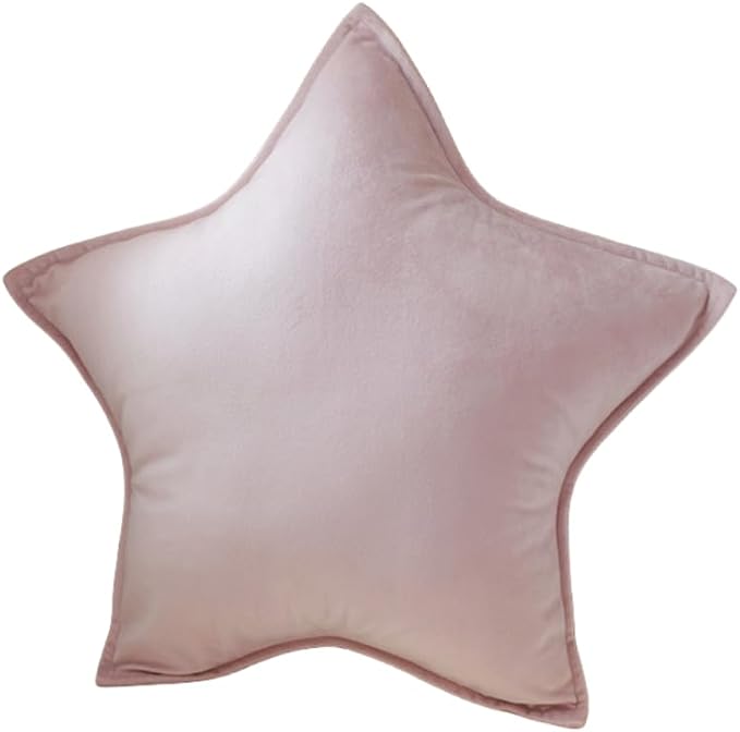 20" Plush Star Shaped Throw Pillow,Light Pink Plush Toys Doll Gifts for Kids,Girls (Light Pink)