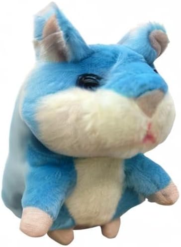 White Elephant Gifts for Adults Talking Hamster Toy Repeats What You Say,2025 New Kids Unusual Birthday Gifts Ideas,Small Top Xmas Boys Blue Stocking Stuffers Stuffed Animals Plush Toy