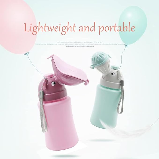 Kids Portable Travel Urinal 500ml for Toddler Boys Girls Pee Training Emergency Toilet Potty for Car Trip Outdoor Camping on the Road Park Beach Travel Essentials