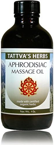 Tattva's Herbs Aphrodisiac Massage Oil for Women, Men & Couples - Contains Ashwagandha, Agarwood, Cinnamon - 4 oz. 25 Years of Premium Service