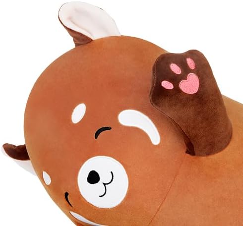 Cute Long Raccoon Plush Toy, Soft Hugging Pillow, Kids Gift (Orange, 27.55inch/70cm)