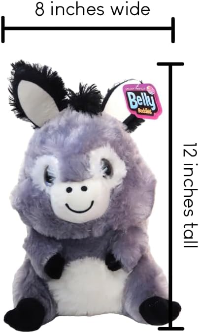Nanco Belly Buddy 10 inch Donkey Plush Stuffed Animal. Soft, Adorable, and Cuddly Toy. Fun Toy for Children of All Ages.