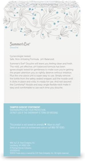 Summer's Eve Douche, Extra Cleansing Vinegar and Water, 4.5 Fl Oz, 4 Count (Pack of 2)
