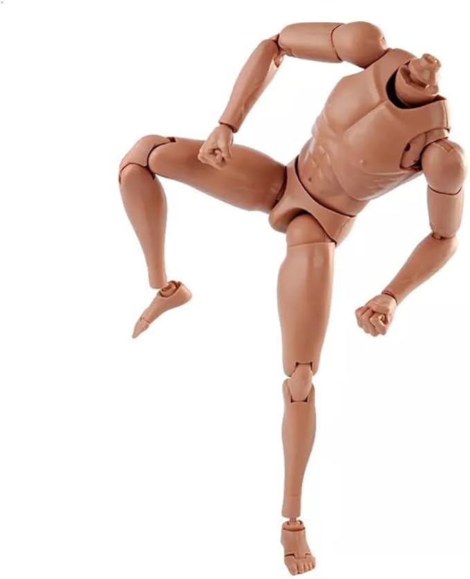 1:6 Scale Muscle Male Action Figure Europe Skin 12 Inch Flexible Male Figure Body Doll Miniature Figure Without Head Sculpt