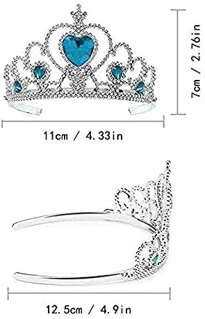 16 Pcs Tiaras Crown Set, Princess Dress Up Costume Birthday Party Favors Accessories Kid Birthday