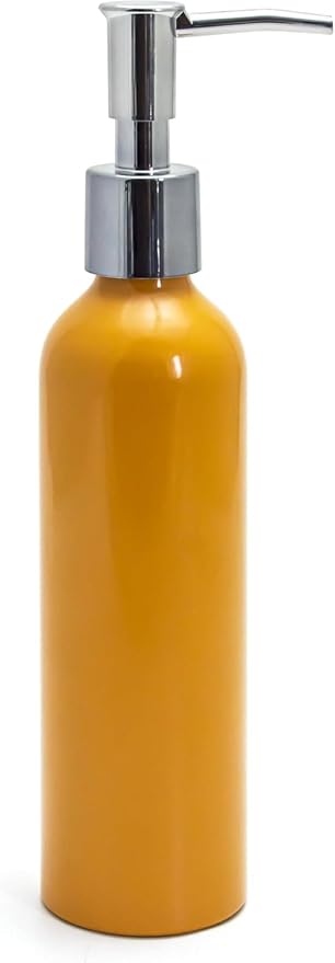 Elitzia Massage Oil Warmer Use Parts Pump Bottle 1 Pack 8.45oz/250ml Aluminium Pump Bottles for Solution Gel Lotion and Cream Use Suitable for ETAW02S ETAW03 ETLB01 ETLB02 ETOH843N ETOH843NB(Orange)