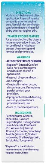 Replens External Comfort Soothing Gel 1.5 Ounce (Pack of 2)