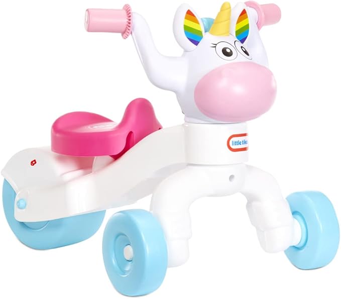 Little Tikes Go & Grow Unicorn Indoor & Outdoor Ride-On Scoot for Preschool Kids Toddlers and Children to Develop Motor Skills for Boys Girls Age 1-3 Years, Large