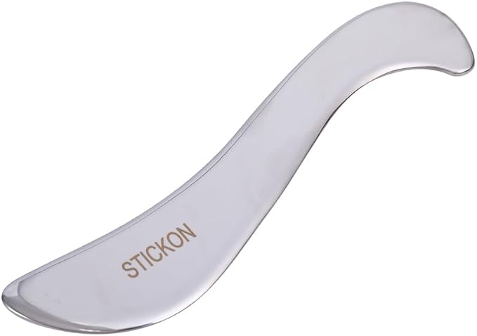 STICKON 2 in 1 Stainless Steel Gua Sha Muscle Scraper Tools Set,Physical Therapy Tools,Muscle Scraping Tool,Massage Scraper,IASTM Tools, Guasha Massage Scraper (STICKON-61)