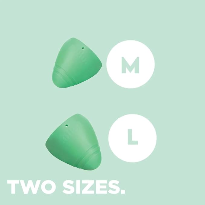 Cup Low Cervix Menstrual Cup | Award Winning Reusable Soft Flexible Alternative to Pads & Tampons | Sustainable Feminine Hygiene | Leak Proof | Holds 21ml | 41mm Diameter, 43mm L (Medium)
