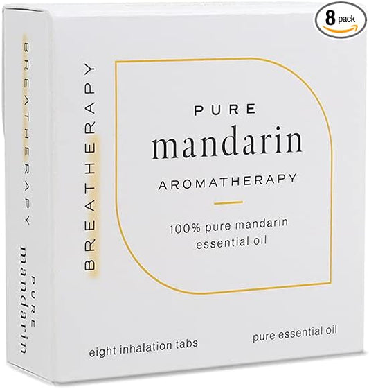 Aromatherapy Mandarin Patches - Pure Essential Oil Aroma Patch - Mandarin Essential Oil for Calming - 8-Pack