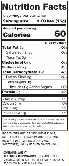 Kim's Magic Pop Freshly Popped Rice Cakes | Vegan | Original Flavor | 6 Bags | 15 Cakes per Bag | Low Carb, Sugar Free, Fat Free, Natural, Multigrain Korean Snack | Easy Bread, Chip, Cracker Replacement