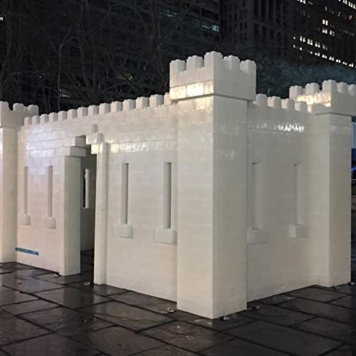 EverBlock 12” x 6” Full Size Building Block Finishing Cap Bulk Pack | Giant Building Blocks | Easy to Connect & Reuse | Indoor & Outdoor Use | Build Displays & Structures | White