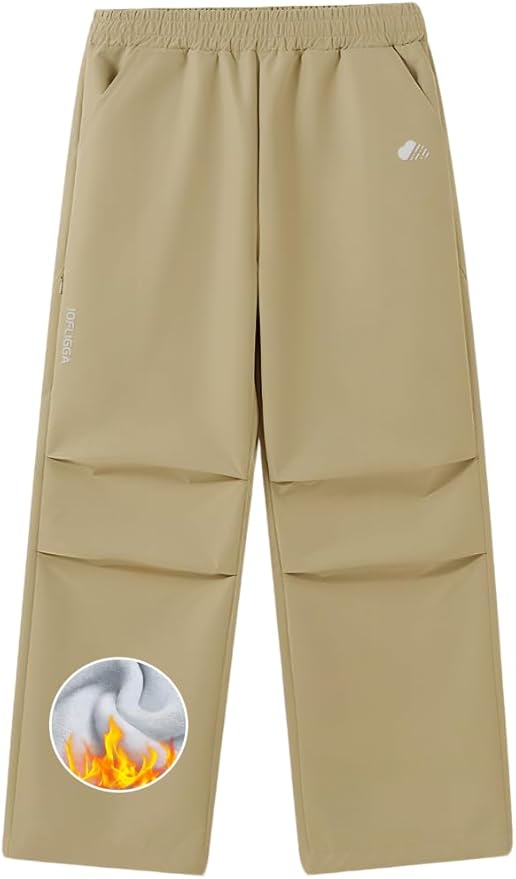 Kids Cargo Pants Waterproof Boys Hiking Outdoor Camping Pants Quick Dry UPF 50+ Toddler Youth Uniform Pants