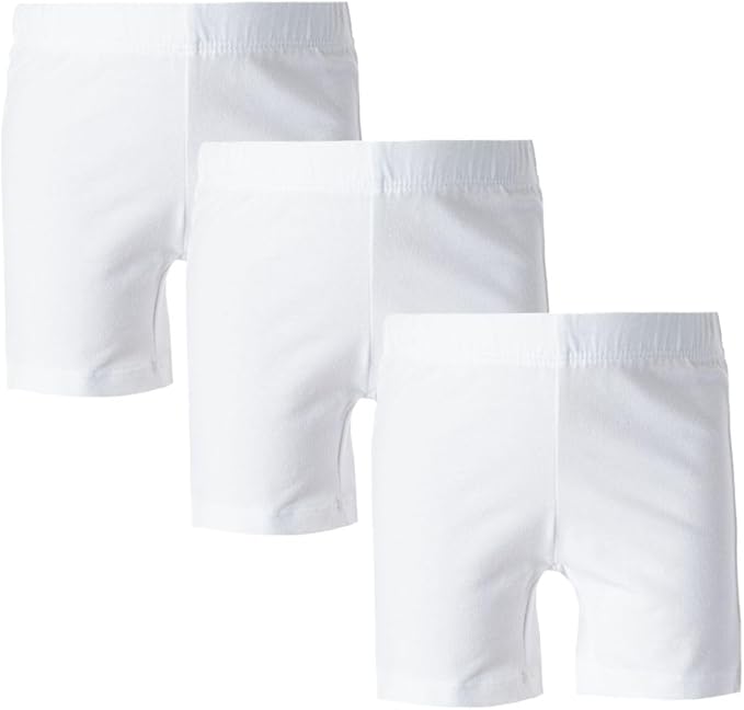 Girl's Cotton Bike Shorts, Cartwheel, Dance Shorts - 3 Pack
