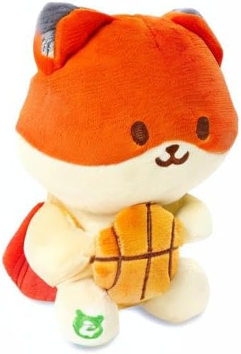 Anirollz Stuffed Animal Plush Toy – 6" Small Sitting Plush Doll Soft, Squishy, Warm, Cute, Comfort, Safe Birthday Fox Character with Basketball Foxiroll