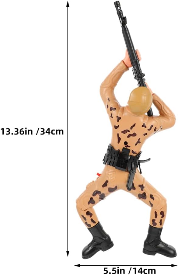 2pcs Electric Crawling Soldier Figurines for Kids Interactive Army Action Figures Toys for Boys Early Learning Crawling Plaything Crawler Soldier