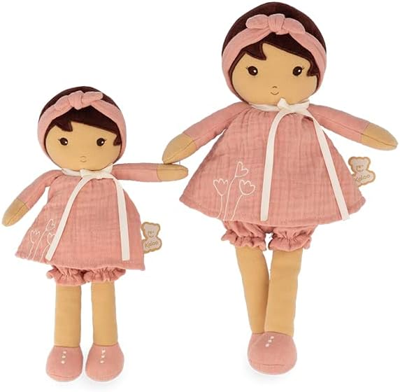 Kaloo - Tendresse - My First Fabric Doll Amadine (Large) - Cuddling with Plush Figure Toys - Forever Friend for Children - Encourages Imaginative Play - Machine Washable Convenience