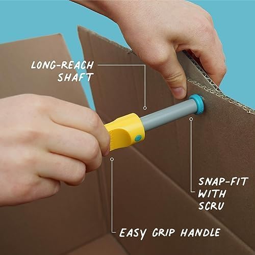 Makedo Create | 260 Piece Cardboard Construction Toolbox for 4-8 Makers | STEM and STEAM Educational Toys for Kids | at Home Play + Classroom Learning | Reusable Tools for Boys and Girls Age 4+