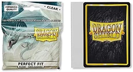 5 Packs Dragon Shield Inner Sleeve Sideloader Clear Standard Size 100 ct Card Sleeves Value Bundle!