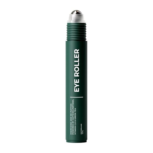 Wolf Project Under Eye Roller - Korean Beauty, with Caffeine, Vitamin C and Peptides - Energizing Serum for Dark Circles and Puffiness, Fine Lines, Wrinkles - Gel-Based Brightening Cream