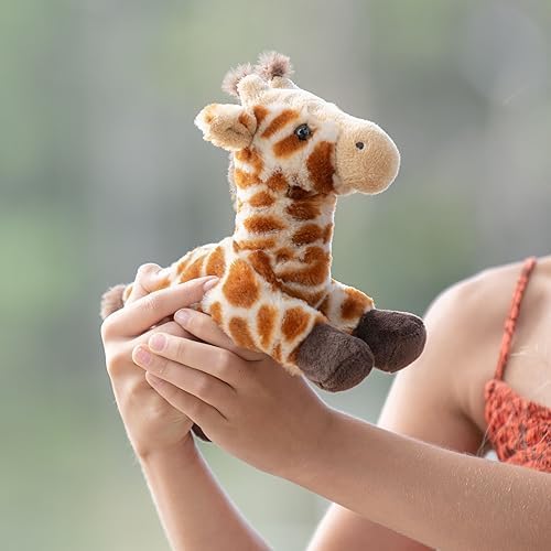 The Petting Zoo Giraffe Stuffed Animal Plushie, Gifts for Kids, Scoopz Wildlife Animals, Giraffe Plush Toy, 8 inches