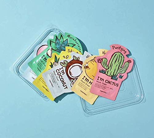 TONYMOLY Super Food Mask Bowl - Antioxidant Korean Face Sheet Mask Set | Packed with superfood extracts rich in antioxidants and vitamins to help revitalize dull, tired-looking skin