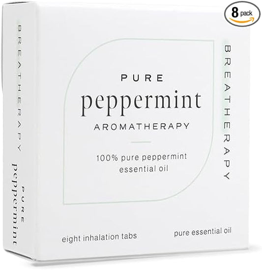 Aromatherapy Peppermint Patches - Pure Essential Oil Aroma Patch - Peppermint Essential Oils for Calm - 8-Pack
