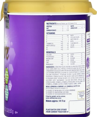 Enfamil Optimum Gentlease Baby Formula, Our Closest Formula to Breast Milk For Fussiness, Crying, Gas & Spit-up, Immune-Supporting Lactoferrin also found in Breast Milk, 19.5 Oz (Pack of 3)