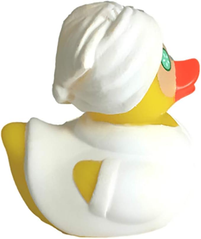 3" Rubber Duck [Sealed Hole, Floats Upright] - Baby Safe Bathtub Bathing Toy - Facial Rubber Duck