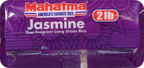 Mahatma Jasmine,2lb Bag of Rice,Thai,Indian,or Cambodian Fragrant Flavored Rice,Stovetop or Microwave (Pack of 2)