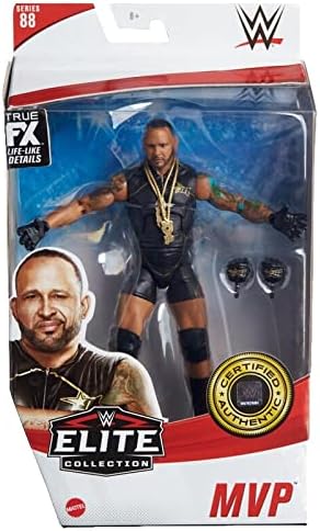 WWE MATTEL MVP Elite Collection Series 90 Action Figure 6 in Posable Collectible Gift Fans Ages 8 Years Old and Up