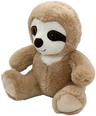 Anico 10" Plush Beige Sloth with Embroidered Eyes | Soft Stuffed Animal, Perfect Plushie for Babies, Toddlers, and Kids | Sloth Plush Toy for Gifts, Nursery Decor, and Playtime!