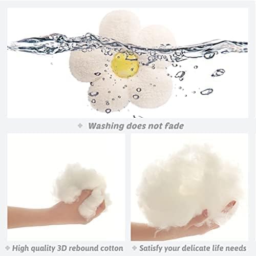 ARELUX Flower Plush Pillow Stuffed Animal Cute Room Decor Indie Flower Throw Pillows Soft Chair Floor Cushion Giant Flower Toy Gifts for Kids 14in