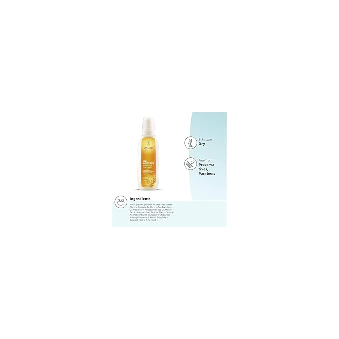 Weleda Hydrating Sea Buckthorn Body Lotion, 6.8 Fluid Ounces (Pack Of 2)