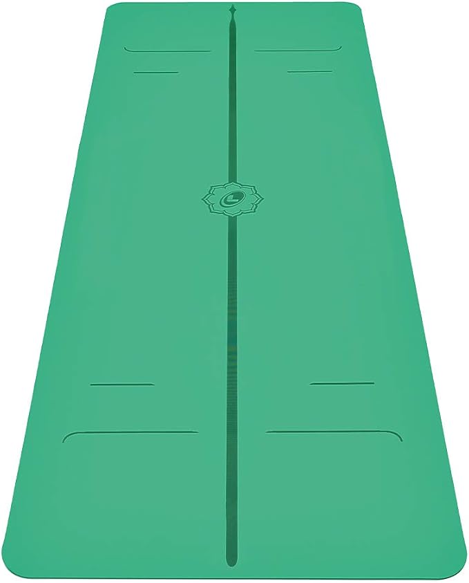 Liforme Evolve Yoga Mat – Free Yoga Bag Included - Patented Alignment System, Warrior-like Grip, Non-slip, Eco-friendly, Sweat-Resistant, Long, Wide, 4.2mm thick mat for comfort