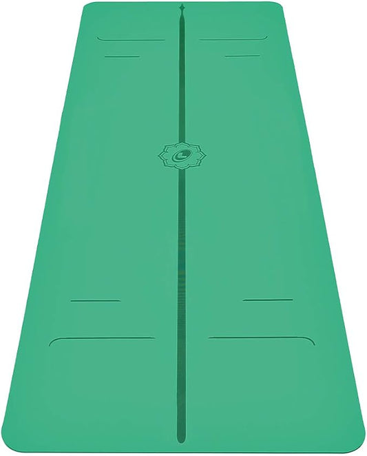 Liforme Evolve Yoga Mat – Free Yoga Bag Included - Patented Alignment System, Warrior-like Grip, Non-slip, Eco-friendly, Sweat-Resistant, Long, Wide, 4.2mm thick mat for comfort