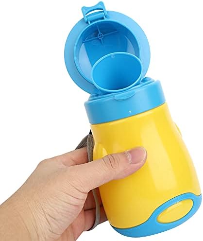 Pssopp Travel Urinal for Car Trips 600ml Leak Proof Funnel Seal for Emergency Potty Training, Fall Resistant Lightweight Portable Bottle for Buggy Basket Outdoor Outings for Baby Boys Tra