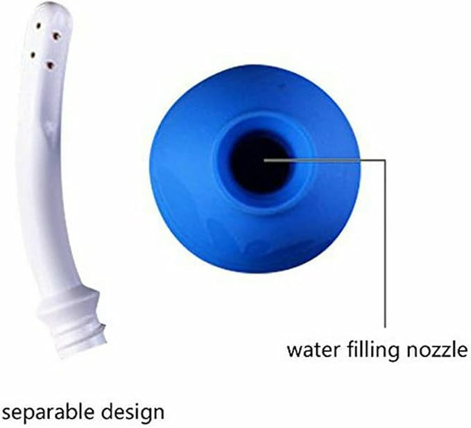 Magik 1-2 Pcs 310ml Anal Douche Bottle Enema Bulb Vaginal Douche Cleaner Bag Kit (1 Pack, Blue)