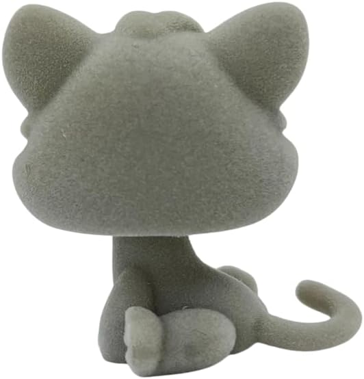 Custom Flocked Pet Shop Toy Fuzzy Animal Figure Short Hair Cat Kitty Kitten Deer OOAK (#88)