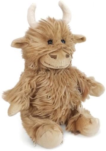 MON AMI Mac The Highland Cow Stuffed Animal – 12”, Soft Plush Cow, Farm Animals, Use as Toy/Nursery Room Décor, Great for Kids of All Ages