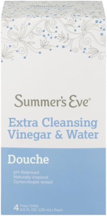 Summer's Eve Feminine Cleansing Douche Duo for Freshness and Odor Control, Island Splash and Extra Cleansing Vinegar and Water, pH Balanced, 4 Count Each (Variety Pack)