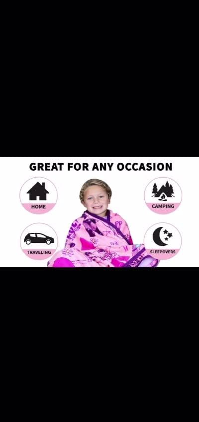 Girls Pink Fleece Soft and Cozy Throw Blanket (40" x 60) (LOL 1)