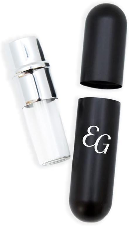 Edens Garden Essential Oil Inhaler – Personal Aromatherapy Nasal Stick with Cotton Wick, Portable for Travel & On-The-Go Wellness – Refillable, Multi-Use Scent Diffuser for Essential Oils - Black